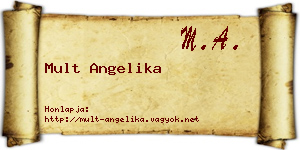 Mult Angelika névjegykártya